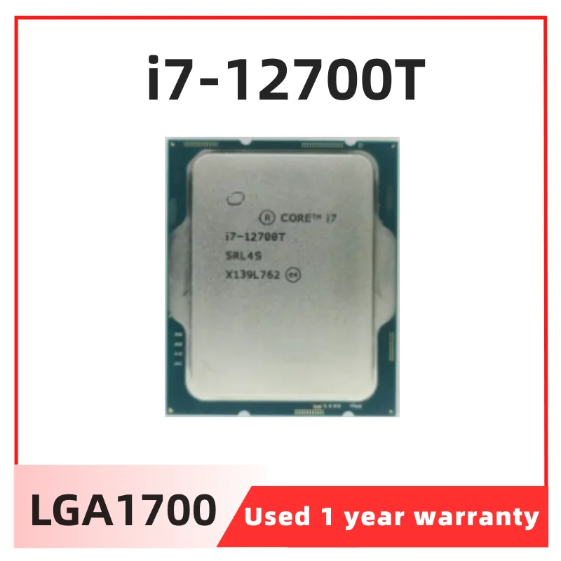 

Core i7-12700T Processor 12C/20T 25M Cache 1.40GHz CPU SRL4S LGA1700 For 600/700 Series Desktop Chipsets Motherboard