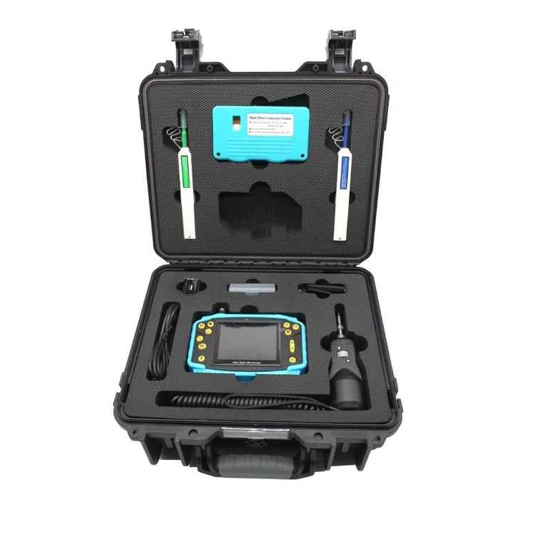 

NSKT-350 Fiber Optic One Click Cleaner Handle Test Tools Kit Optical Power Meter Inspection Microscope With Cleaning Pen