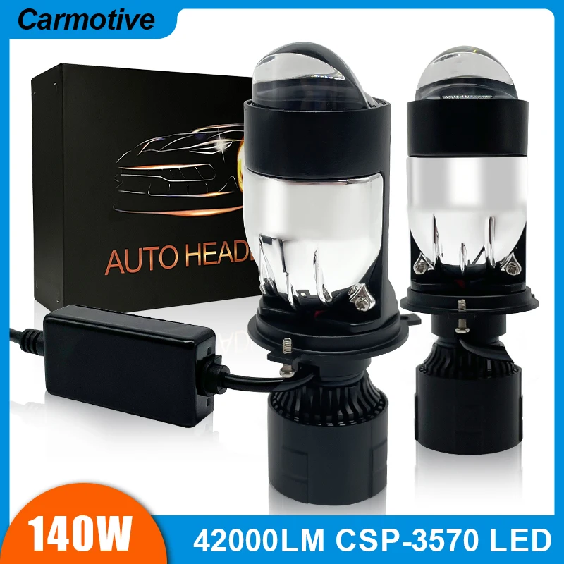 

Carmotive 140W 42000LM Auto Lamp car mini H7 LED headlight projector H11 9005 9006 car headlights far and near light bulb 6000K