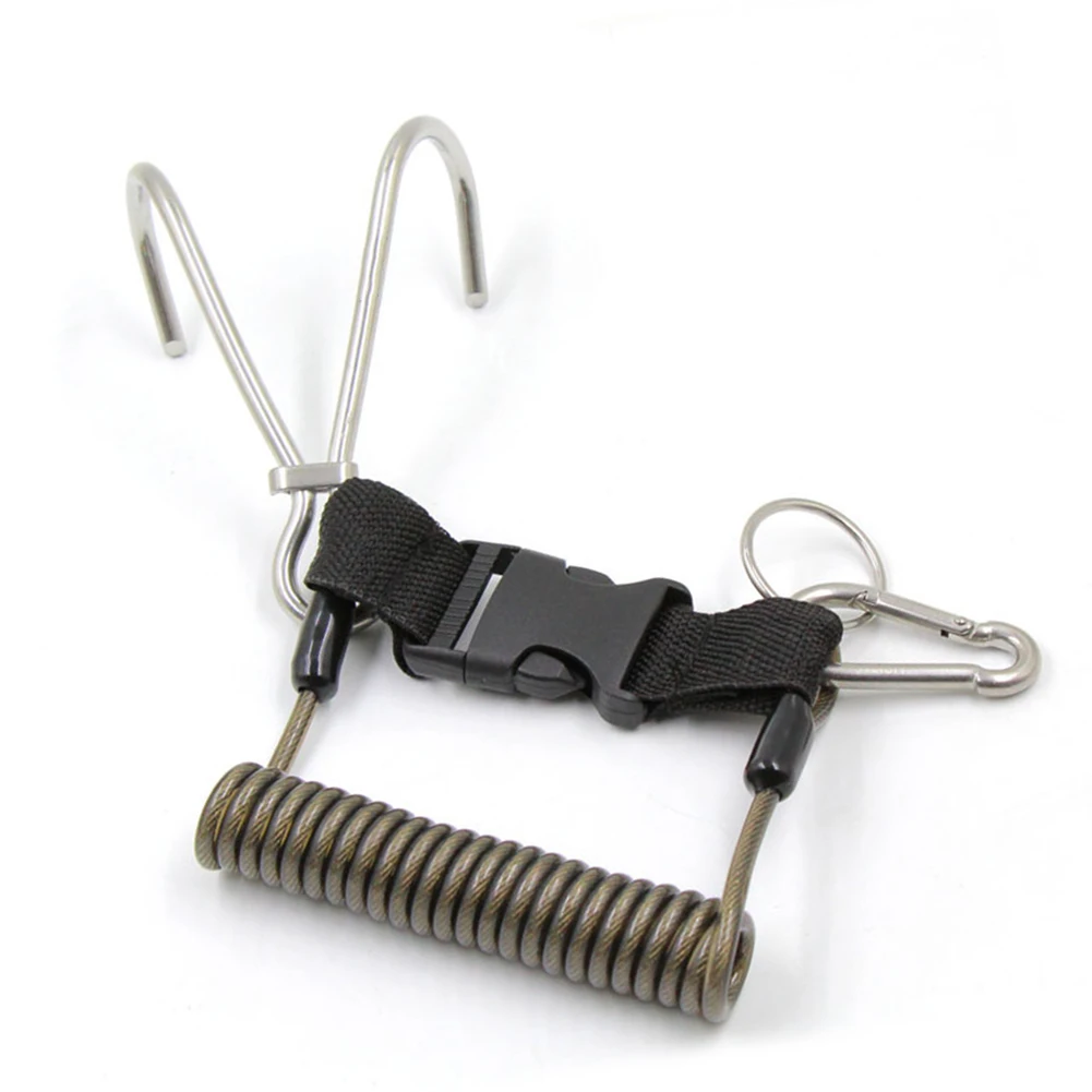

Diving Reef Hook Scuba Safety Double Hook Quick-Release Drift Hook Marine Grade Stainless Steel, Corrosion Resistant