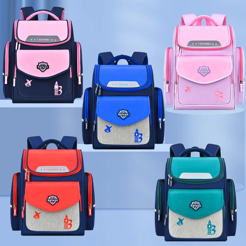 British style Grade 1-6 Girls Simple Fashion Schoolbags for Boys New Primary School Students Children Large Capacity Backpacks