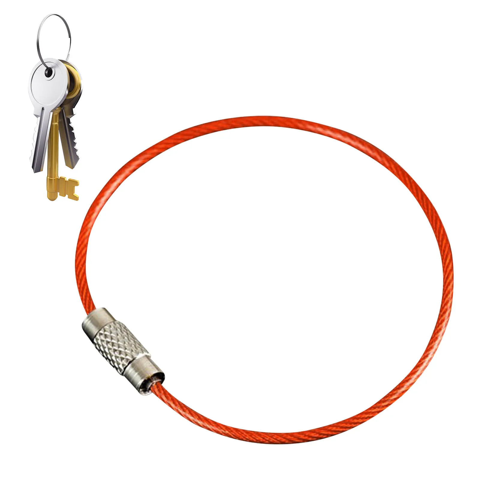 

Stainless Steel Key Chain Stainless Steel Key Chain Stainless Steel Outdoor Tools Wire Key Rings For Outdoor Camping Hiking