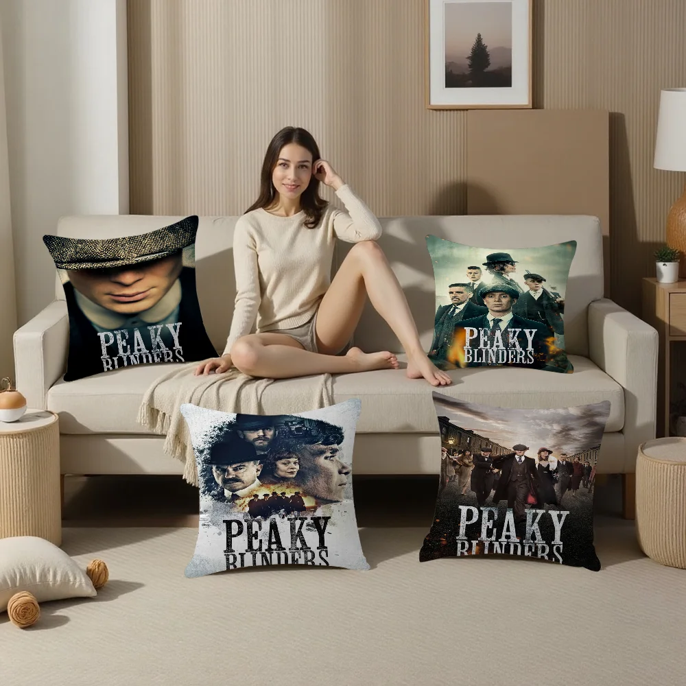 Криминальное ТВ Драма P-Peaky B-Blinders Чехлы для подушек Полиэстеровые диванные
