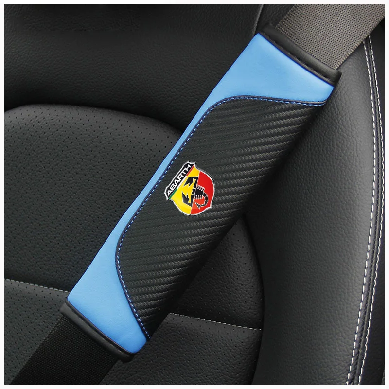 2 шт. накладки на ремни безопасности из углеродного волокна для Abarth 595 695 595C 695C 2012-2020 2021 2022 2023 2024 (art.: 3920dcabbb56f) - 3920dcabbb56f