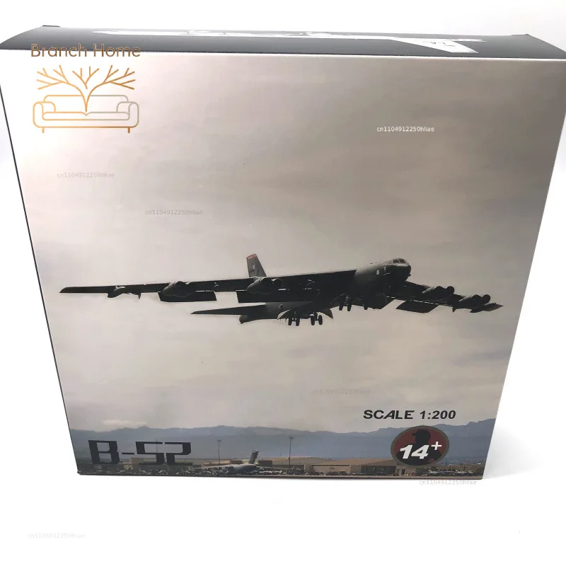 Модель бомбардировщика B-52 США в масштабе 1:200 с подставкой, коллекционный подарок, миниатюрная модель самолета B52 из сплава, украшение для дома (art.: 3920dc948807b) - 3920dc948807b