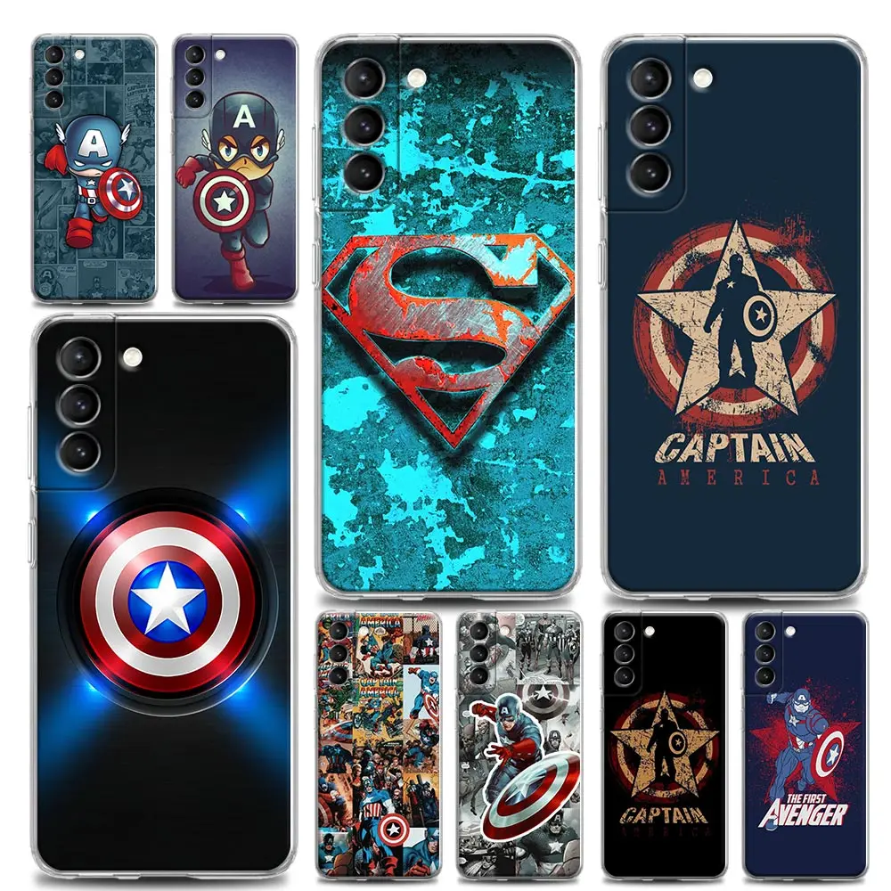 

Clear Phone Case for Samsung S9 S10e Plus S20 S21 Plus Ultra FE 5G M51 M31 S M21 Case Soft Silicone CoverAmerica Captain Marvel