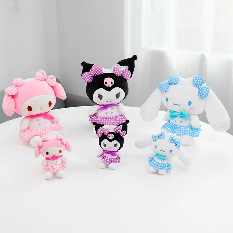 

Sanrio My Melody Kuromi Pom Purin Cinnamoroll мультяшная милая плюшевая кукла брелок кукла подвеска мягкая набивная подушка