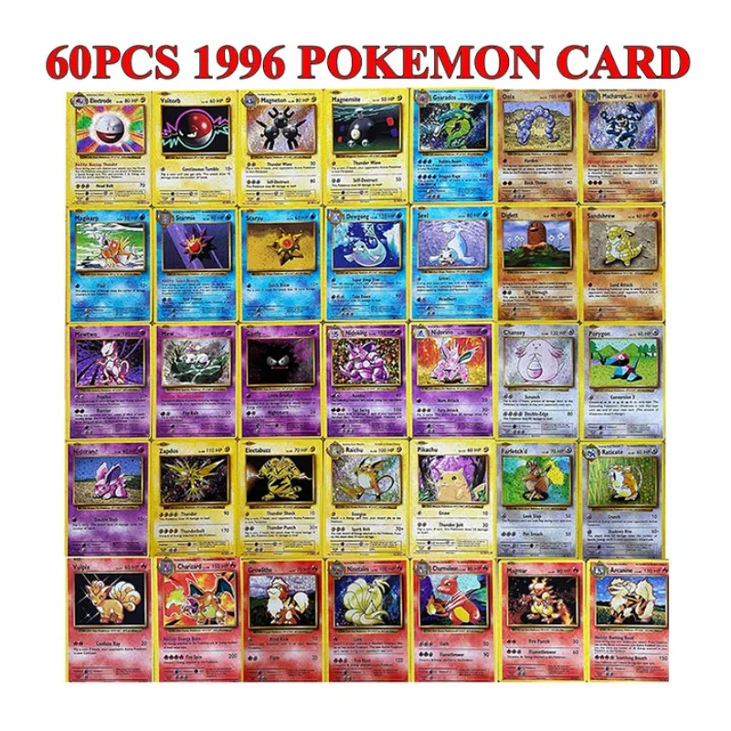 

60 шт./набор, детская игрушка «Покемон»