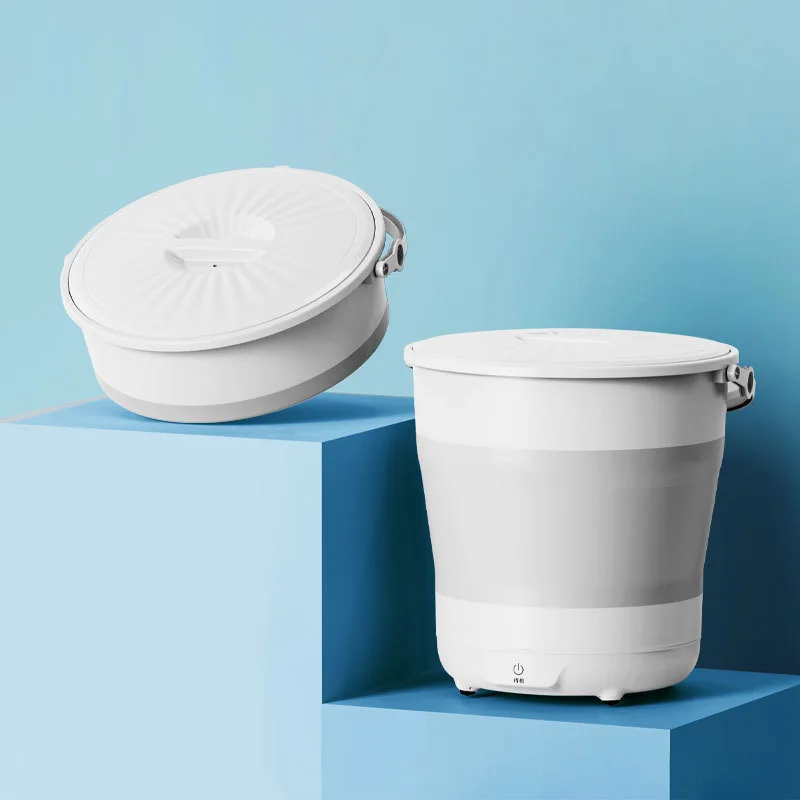 

Baby Mini Washing Machine Foldable Small Underwear Pantyhose Household Power Saving Semi Automatic Washing Machine