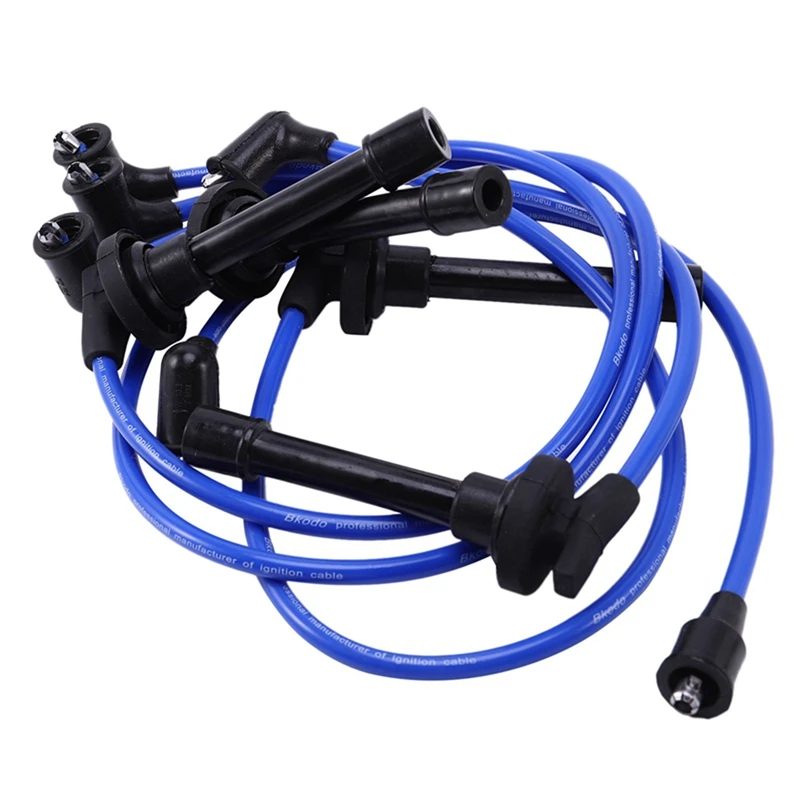 

3X 32700-PTO-000 Spark Plug Wire Set, High Performance Ignition Wire For HONDA CIVIC DEL SOL 1992-2002 Blue