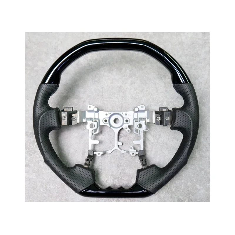 Руль из кожи и дерева для Toyota MARK X 2010-2018 года