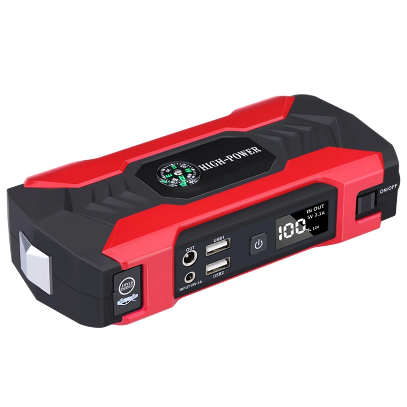 

600A Battery Jump Starter Power Bank Portable Auto Charger Start Device 20Ah For 12V Car Diesel Car Emerg Starting Booster