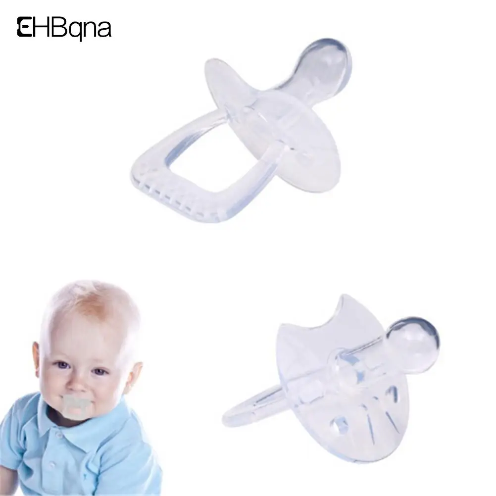 

1 шт. силиконовый гелевый в форме сердца Простой Прозрачный безопасный уход для младенцев соска малыша Плоская Круглая соска зажим для соск...