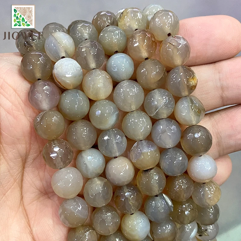 

Faceted Brown Dream Fire Dragon Veins Agates Beads Natural Stone Round Beads for Jewelry Making Diy Bracelet Necklace 15'' 10mm