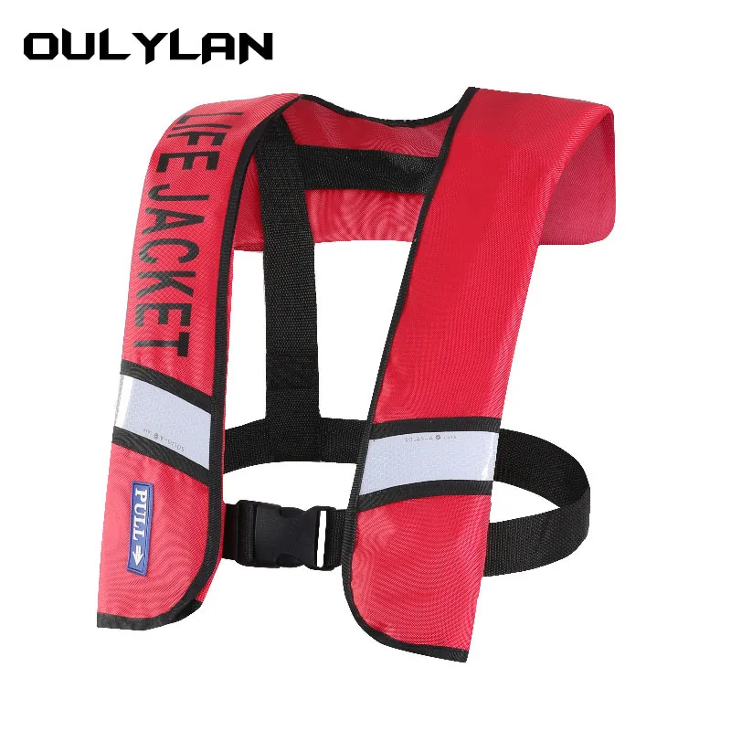 

Oulylan Automatic/Manual Inflatable Life Jacket Professional Swiming Fishing Vest Swimwear Water Sports Swimming Floating