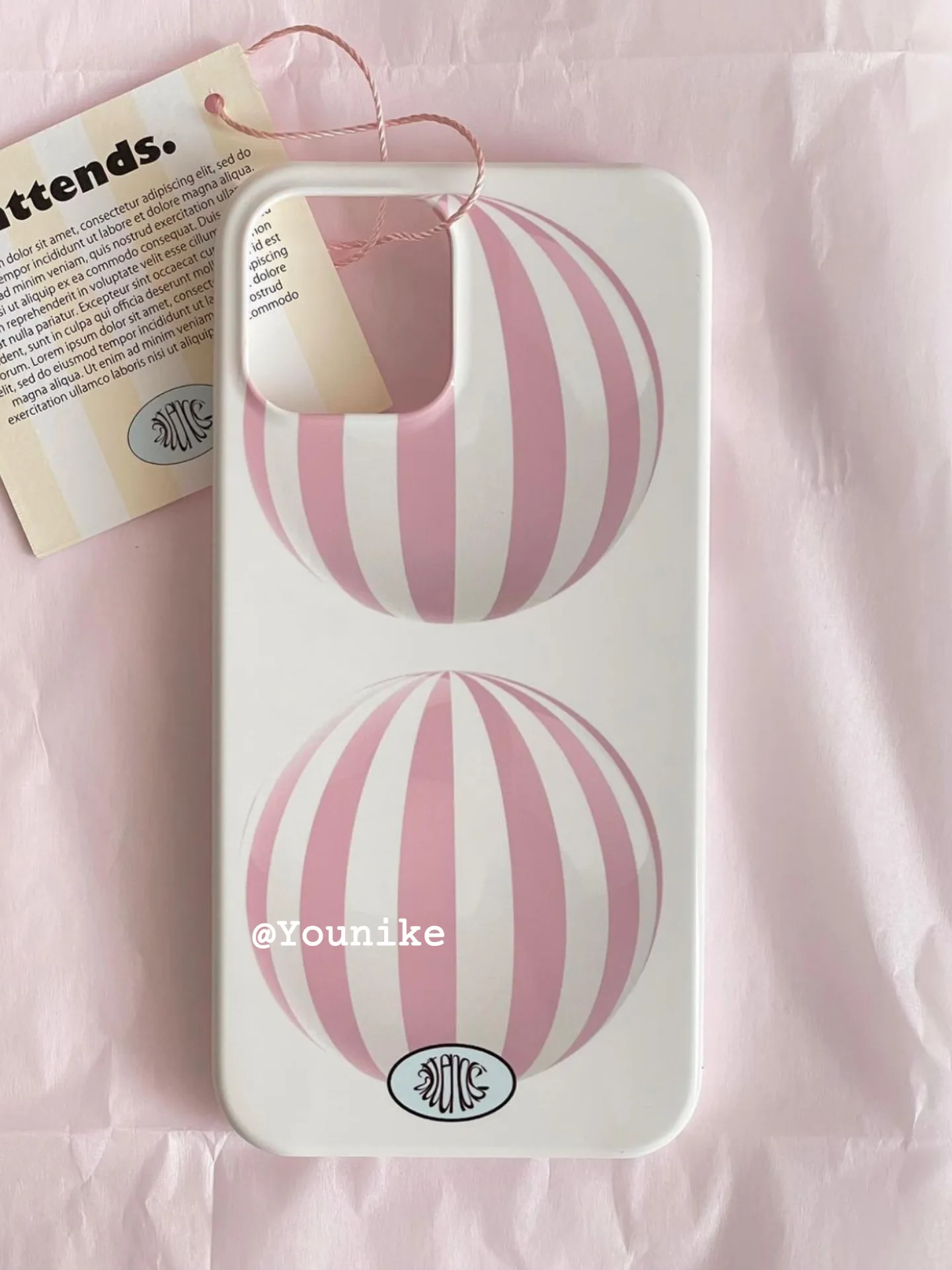 

Korean Girl Lovely Pink Ball for iPhone 13pro/12Promax Apple 11/Xr/8Plus/13mini Phone Case