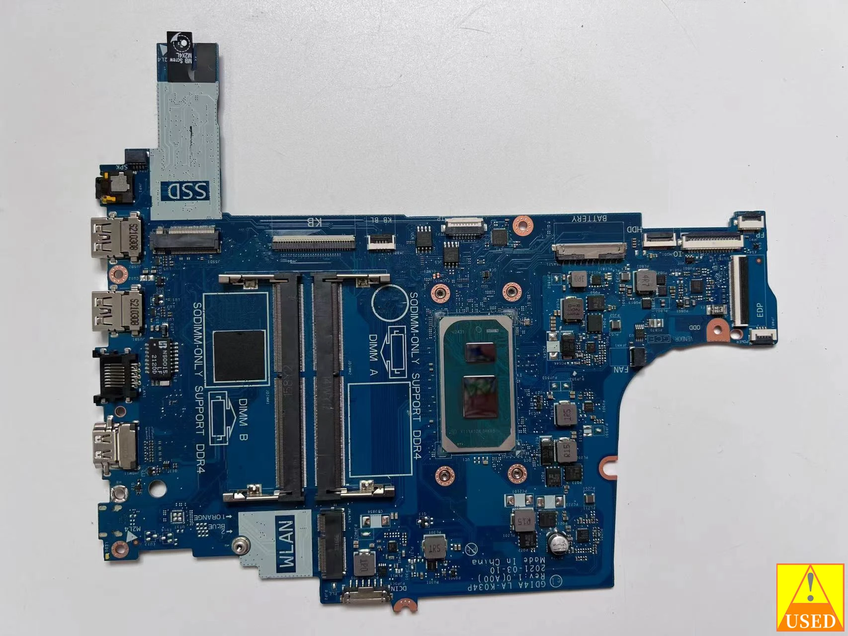 

Б/у материнская плата для ноутбука Dell inspiron 3501 Φ SRK08 (Intel Core Φ), полностью протестирована, работает идеально