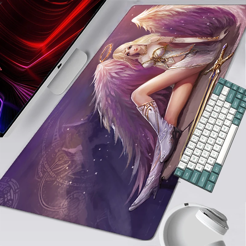 

Большой игровой коврик для мыши Xxl 900x400 Kayle LOL, крутые компьютерные аксессуары, игровые коврики, коврик для мыши, коврик для ноутбука, Противос...