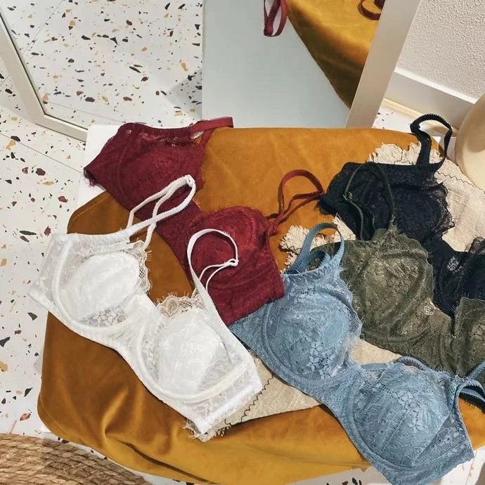 

On the outskirts of Moscow, a generation of French romantic sexy bra, thin cup, naked feeling, underwear, women's light luxury