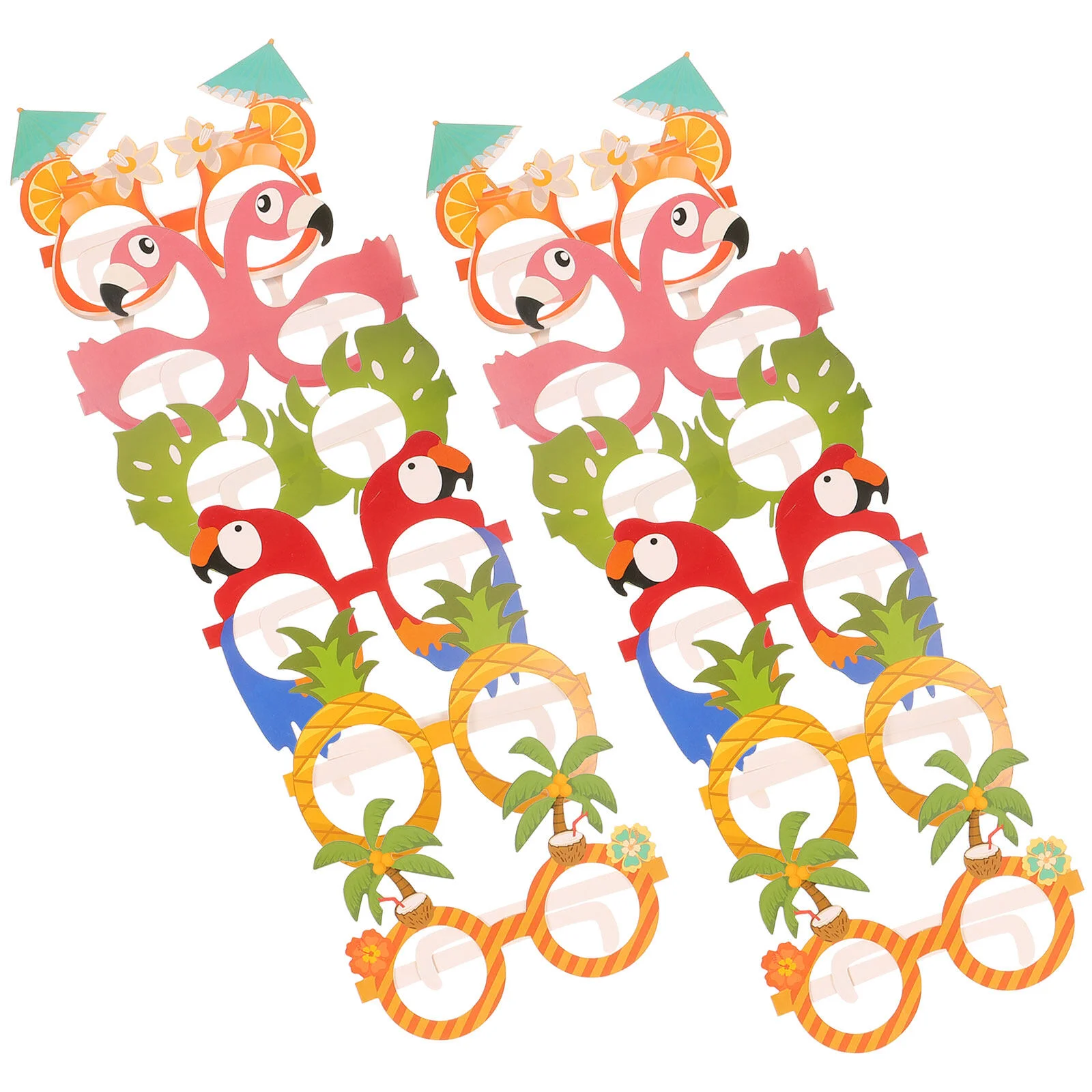 

12 шт., бумажные Гавайские очки