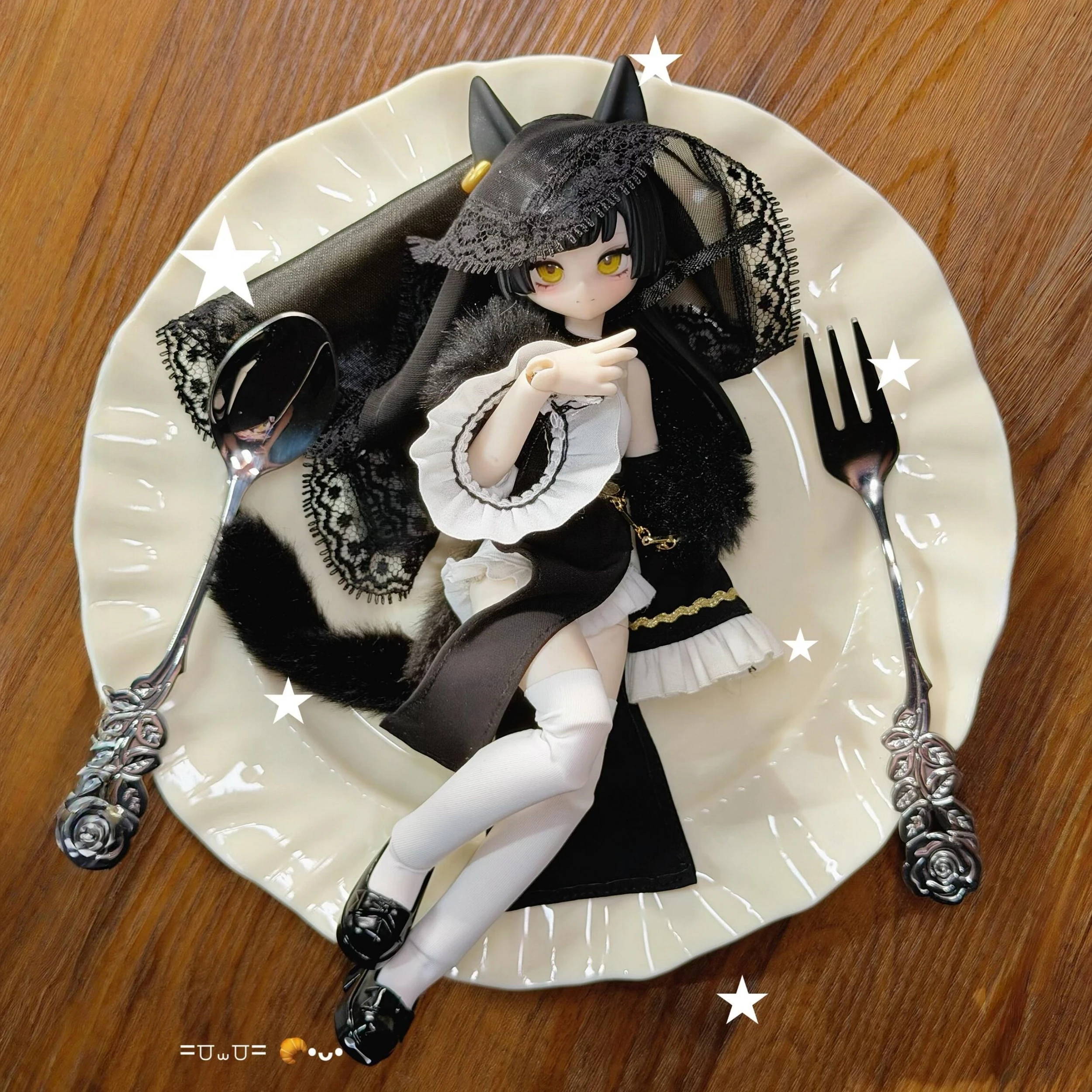 Фото Оригинальная коллекционная фигурка Inedible Doll Meow 3 Series 1/8 BJD, безуэталличная кукла в закрытой коробке, модель для декора рабочего стола, подарок №3