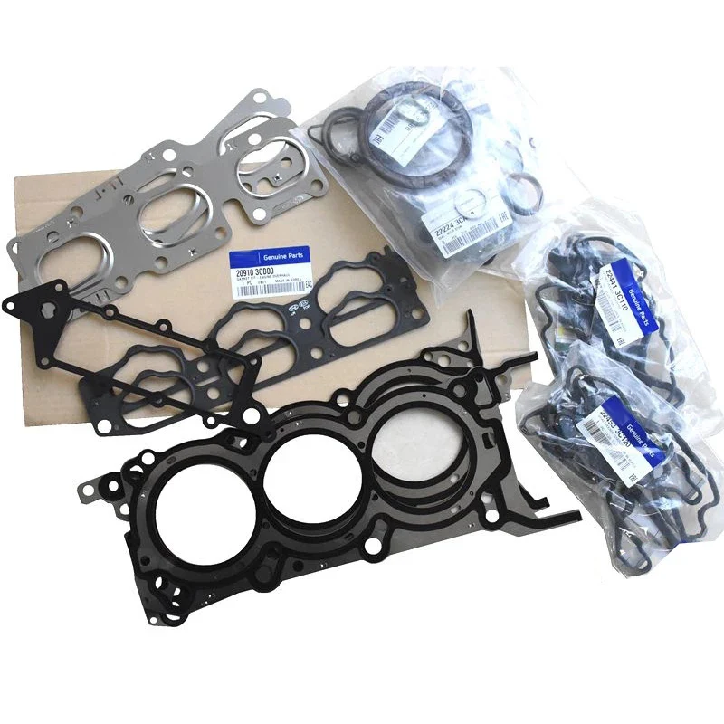 

NBJKATO Brand New Genuine Engine Rebuilding Kits Full Gasket Set-Cover OEM 20910-3CB00 For Hyundai Azera Santa Fe Sonata 3.3L