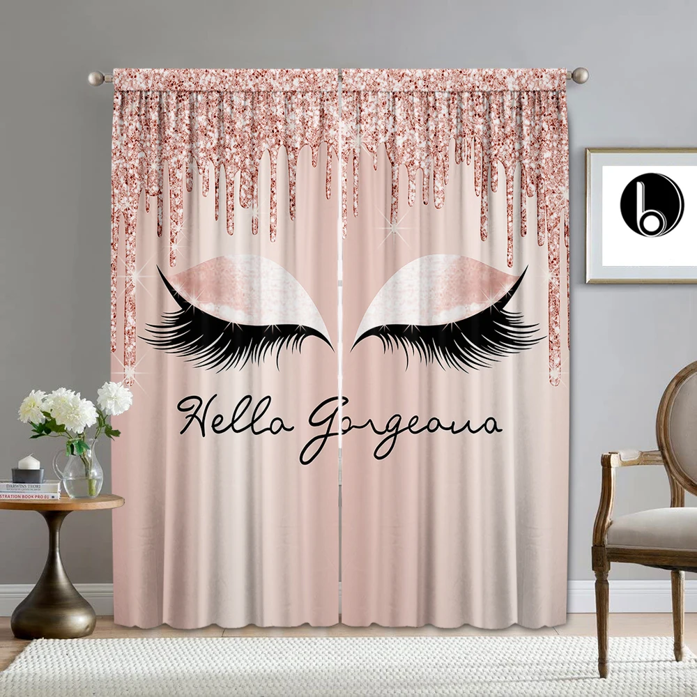 2 шт. шторы для украшения дома современные с принтом и изображением водопада