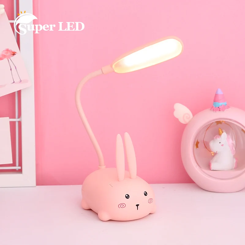 

Pet Cat Rechargeable Table Light New LED Table Lamp Cartoon Cute Night Light Child Eye Protection Warm White Desk Decor Lamp