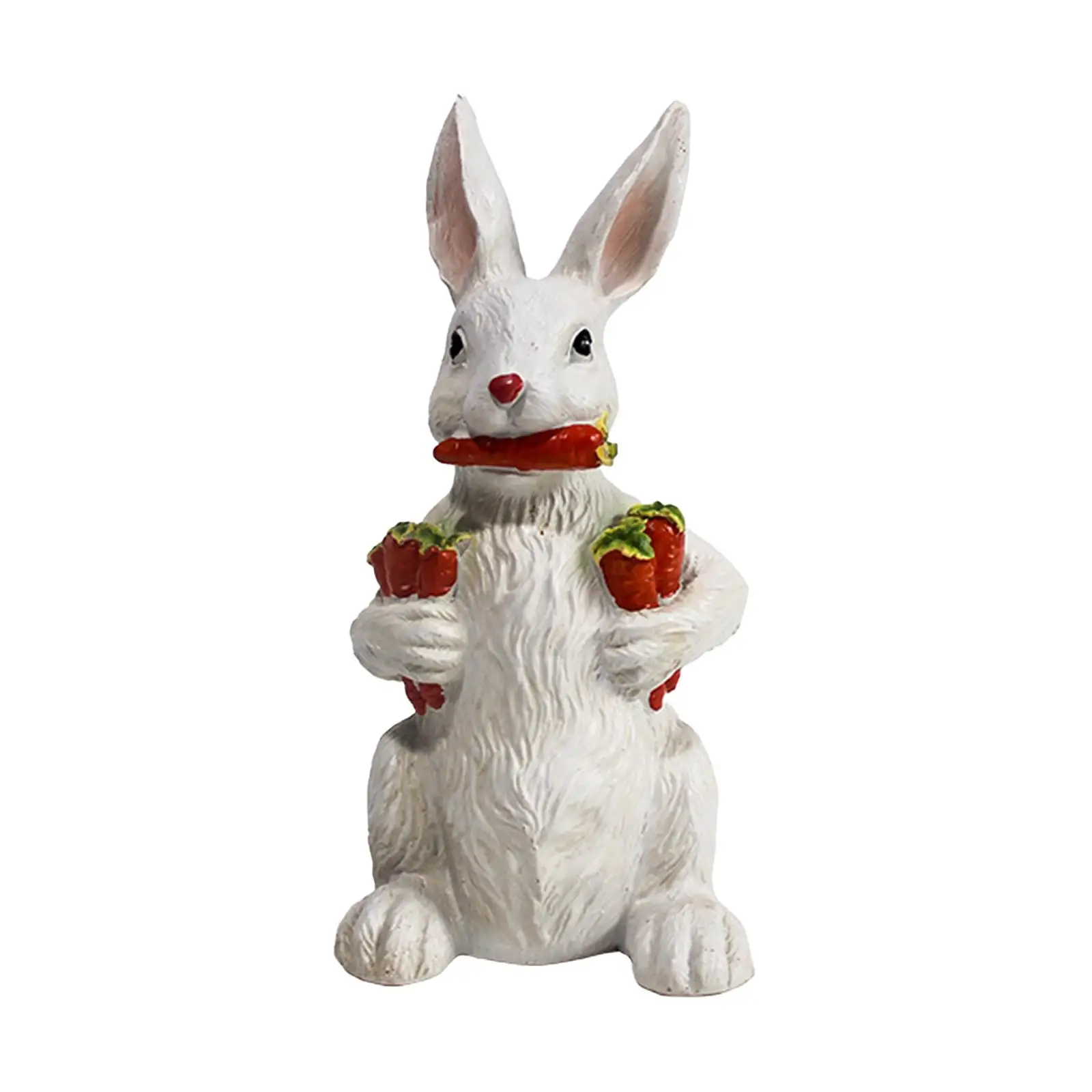 

Bunny Statues Figurines Holding Carrots for Christmas Gifts