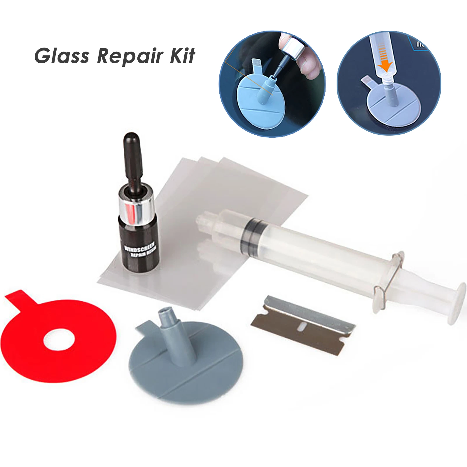 

Инструмент для ремонта треснувшего лобового стекла автомобиля, набор для ремонта экрана автомобильного окна телефона, клей для отверждения стекла, восстановление царапин и трещин автомобиля