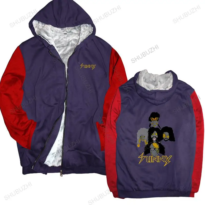 

Man black zipper thick hoodies It's Always Sunny In Philadelphia unisex Outwear men sweatshirt zipper male fleece hoody
