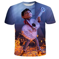 disney coco movie print t shirts for boys and girls2022 latest summer cartoon childrens clothesstylish tops tees for teenager