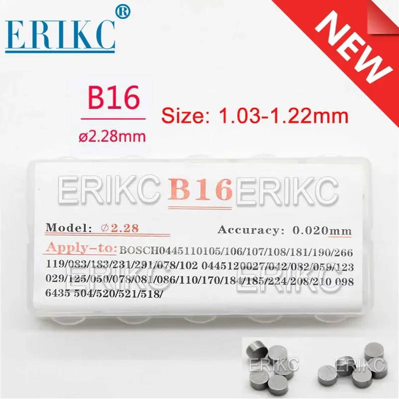 

B16 Шайбы регулировки форсунок Common Rail B16 1,03-1,22 мм для ремонтного комплекта форсунок впрыска Прокладка