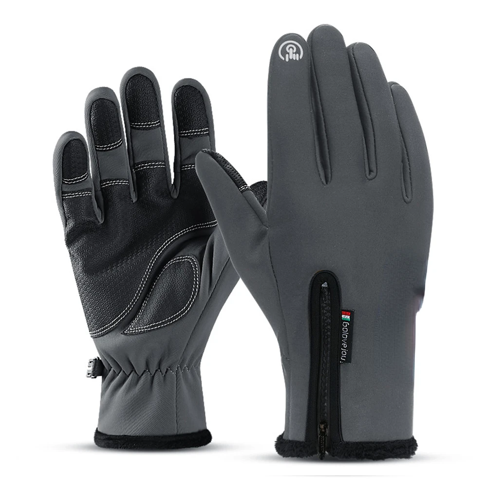 Gloves Moto Gloves Winter Thermal Fleece Lined Winter Water Resistant Touch Screen Non-slip Motorbike Riding Gloves enlarge