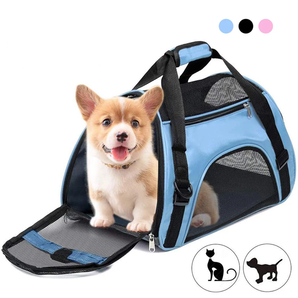 

Small Pet Foldable Travel Carrying Dog Ventilated Bag Small Medium Dog Carrier Cat Comfortable Durable Pet Transport Backpack