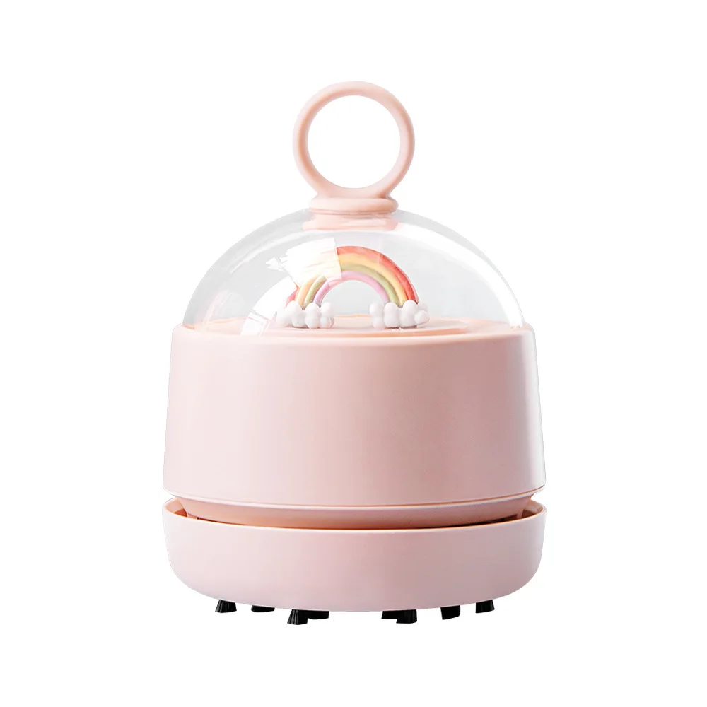 

Desktop Vacuum Cleaner, 800MAh Portable Mini Table Dust Sweeper, Handheld Cordless Table Vacuum Clean ,Pink