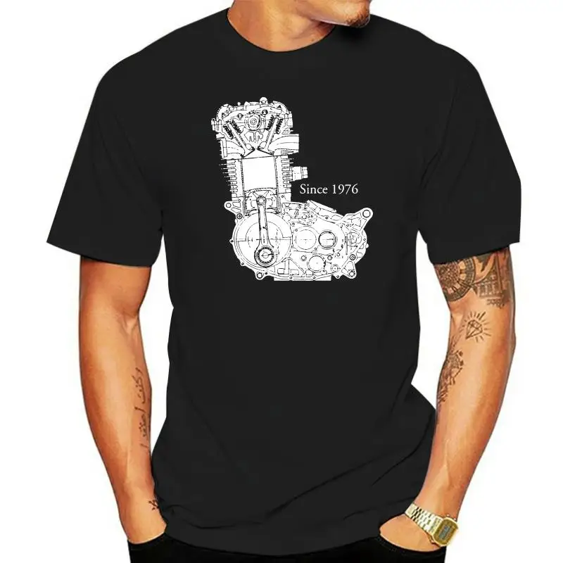 Мужская футболка XT 500 moteur(1) Женская