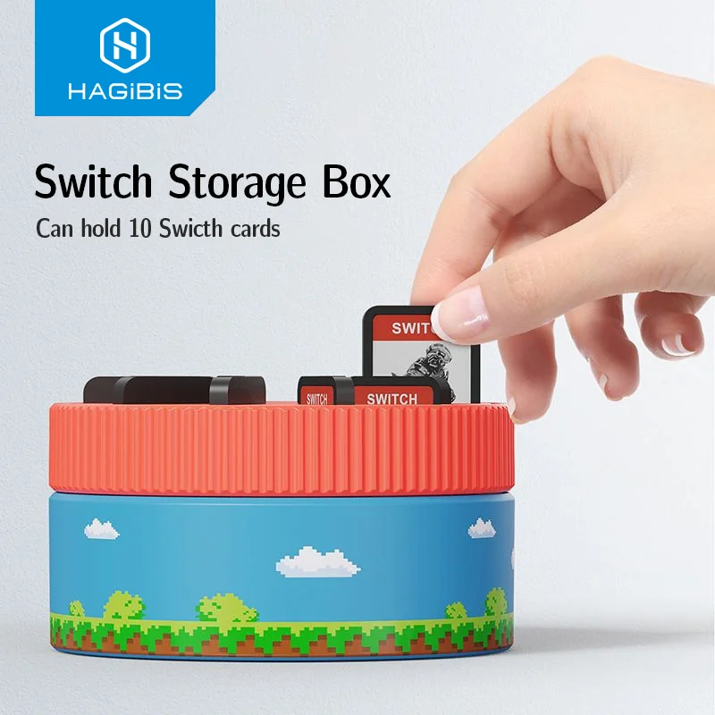 Вращающаяся коробка для игровых карт Nintendo Switch магнитная 10 упаковок чехол NS