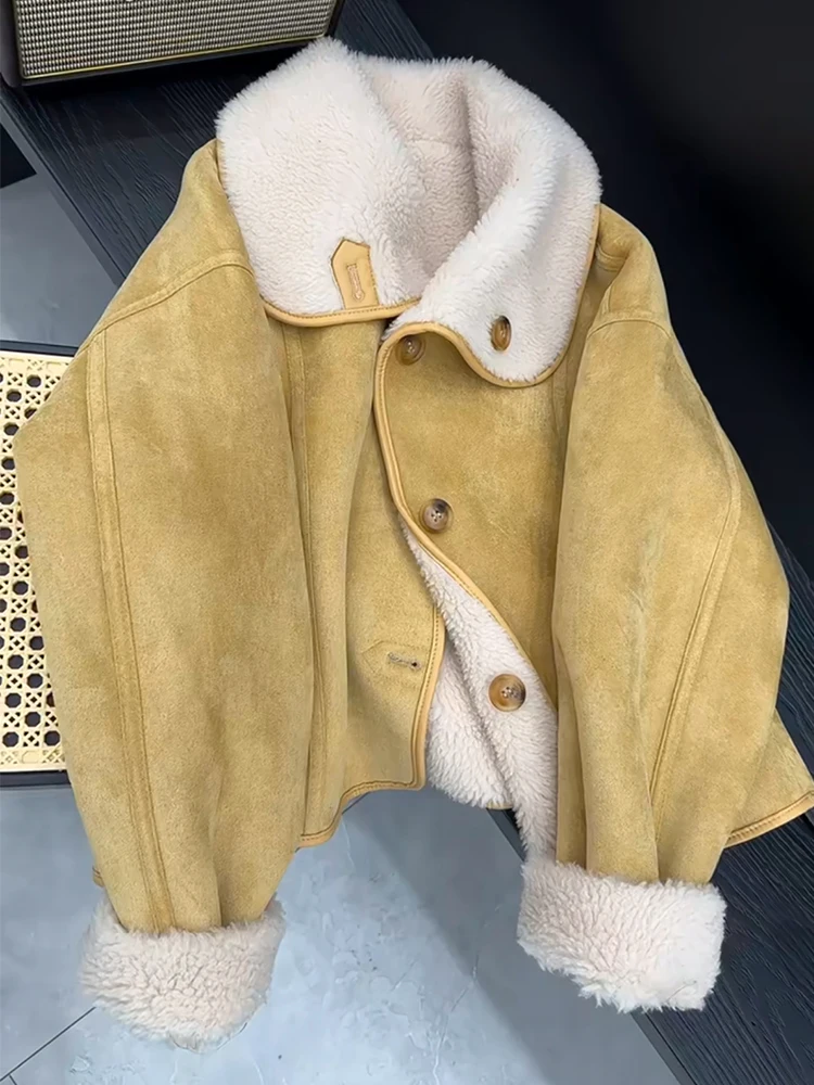 Lamb Wool Thickened Short coat Women 2024 New Popular Autumn and Winter Unique Super Nice Fur Integrated Berber Fleece