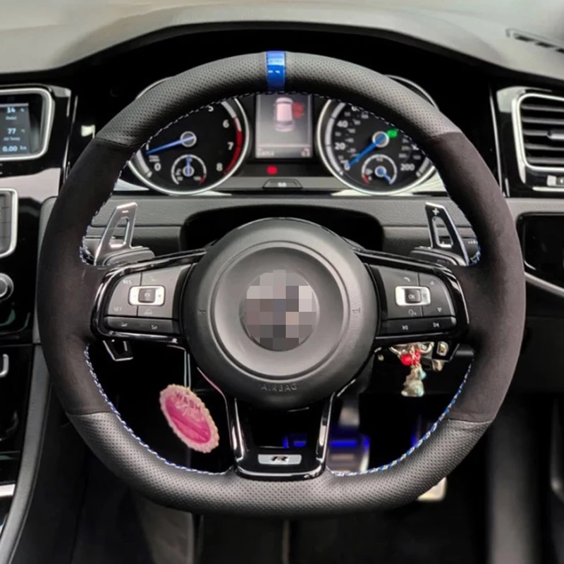 

Для Volkswagen Golf 7 MK7 GTI R VW Polo Scirocco 2015 2016 Ручное шитье, искусственная кожа под заказ
