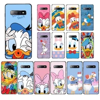 cartoon disney donald duck daisy phone case for samsung s10 21 20 9 8 plus lite s20 ultra 7edge