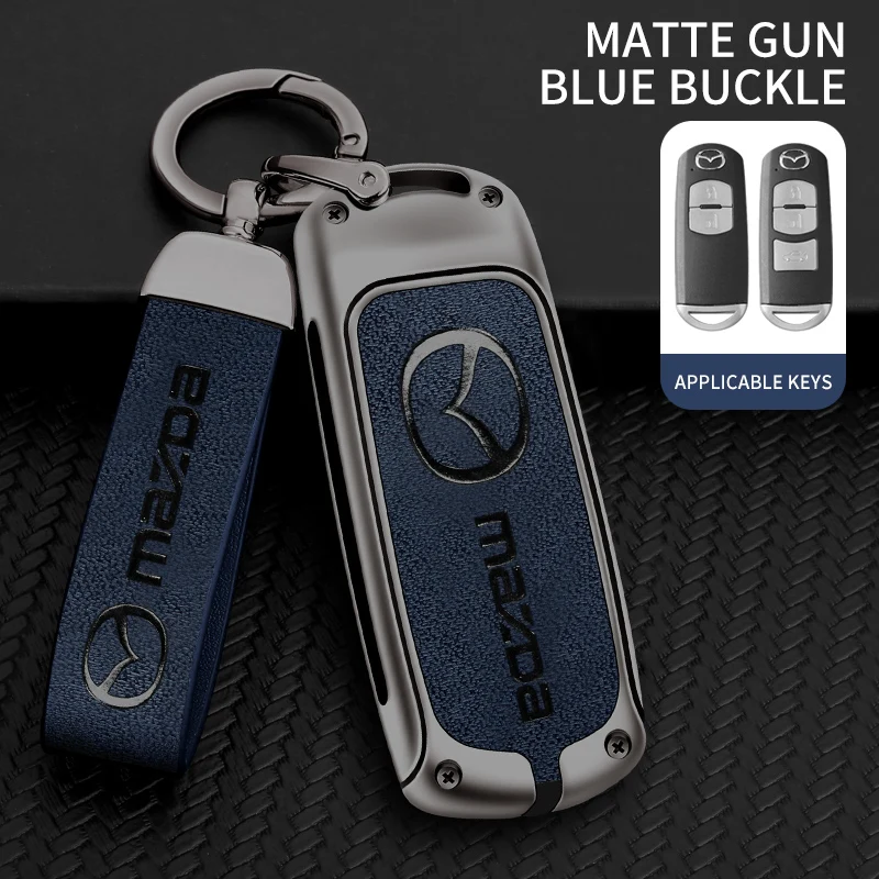 

Чехол для автомобильного ключа из цинкового сплава для Mazda Axela Atenza 3 2 6 CX3 CX5 CX30 CX8 CX9 MX5 RX7 RX8