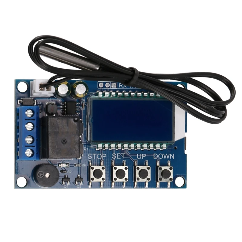 

Temperature Controller Module, Automatic Thermostat Switch 10A Relay Module, With Waterproof Sensor Probe