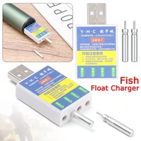 hot durable new 4 holes usb charger electronic floats batteries night fishing accessories fishing float battery