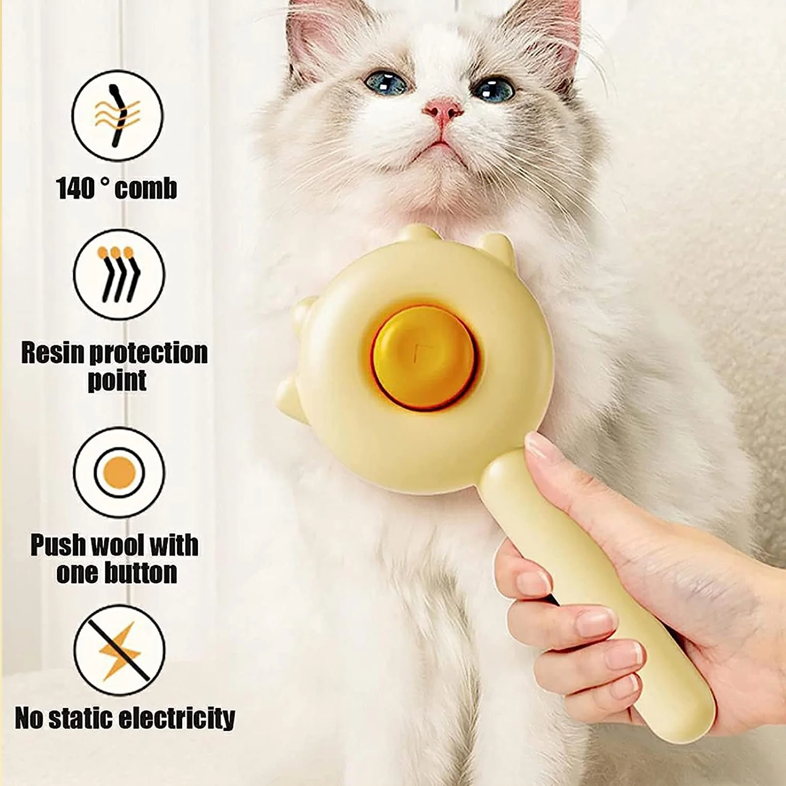 

Cat Comb Massage Pet Magic Combs Hair Removal Cat and Dog Universal Needle Brush Pets Grooming Cleaning Supplies Scratcher