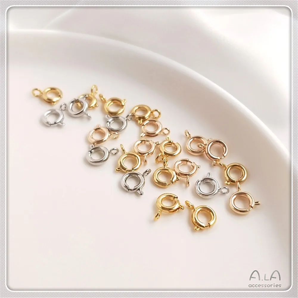 

Пружинная Пряжка для браслета и ожерелья с позолотой 14 к, 18 к