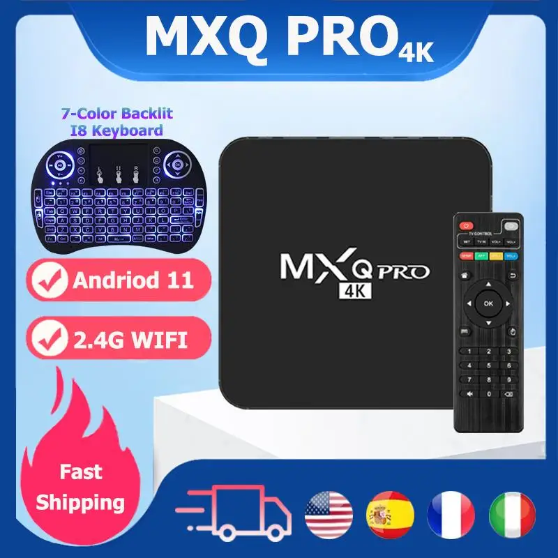 ТВ-приставка MXQ PRO S905L на Android 4K 8 + 128 ГБ 2 4 ГГц Wi-Fi |