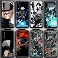 japan anime naruto hatake kakashi phone case for huawei p20 p30 p40 lite e pro mate 40 30 20 pro p smart 2020