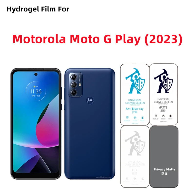 

3 шт. матовая Гидрогелевая пленка для Motorola Moto G Play HD, Защита экрана для Moto G Play (2023), матовая защитная пленка для конфиденциальности