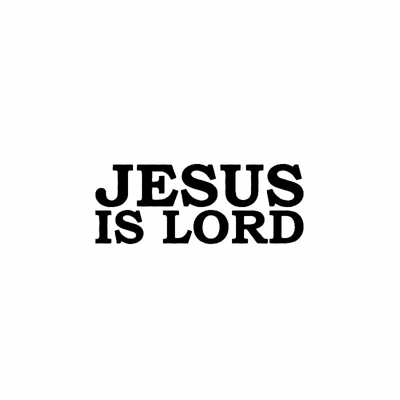 

Car Sticker Vinyl Decal JESUS IS LORD Christian Black/Silver 13CM*5CM